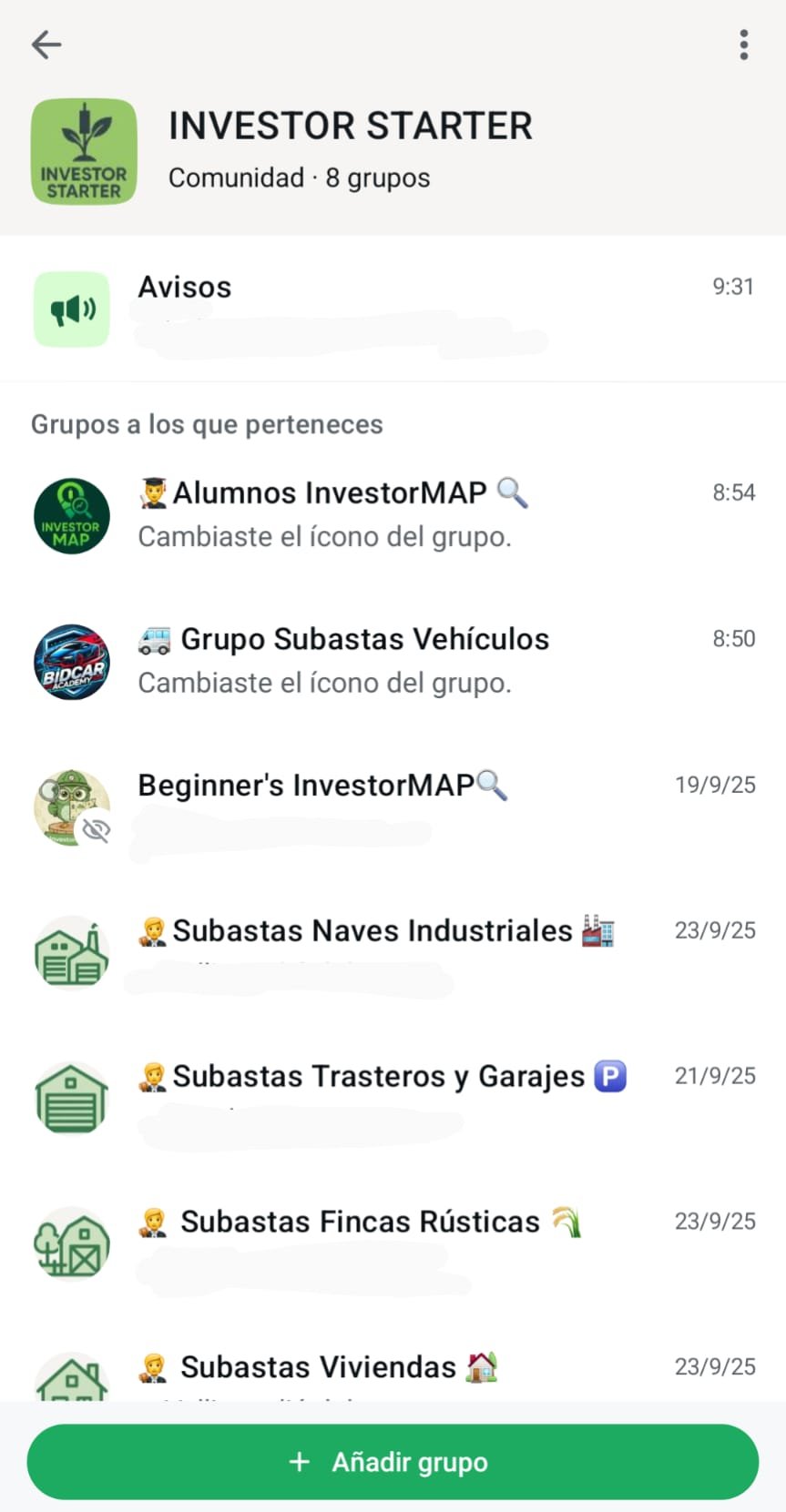 Comunidad WhatsApp Investor Starter